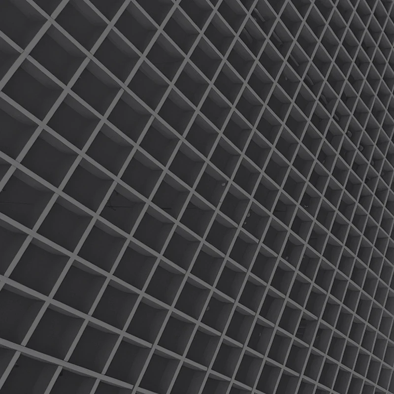 Профиль Грильято поперечный 200х200 ( выс.40/шир.10) Эконом черный А911 rus 0,6